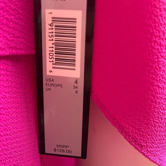 Tahari Off Shoulder Pink Tiered Dress - Picture 5 of 5